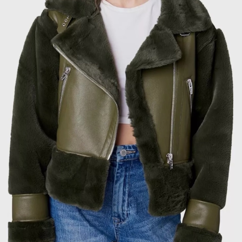BLANKNYC Mountain View Aviator Jacket - Size L